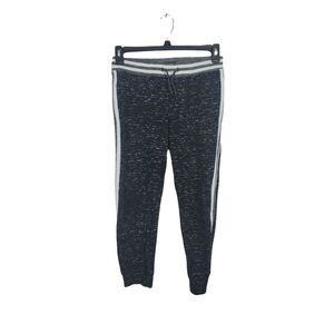 Brooklyn Cloth Sweatpant Joggers Large Womens Black White Cuffed Leg Tie Waist C